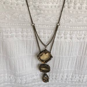 3-Stone Long Necklace
